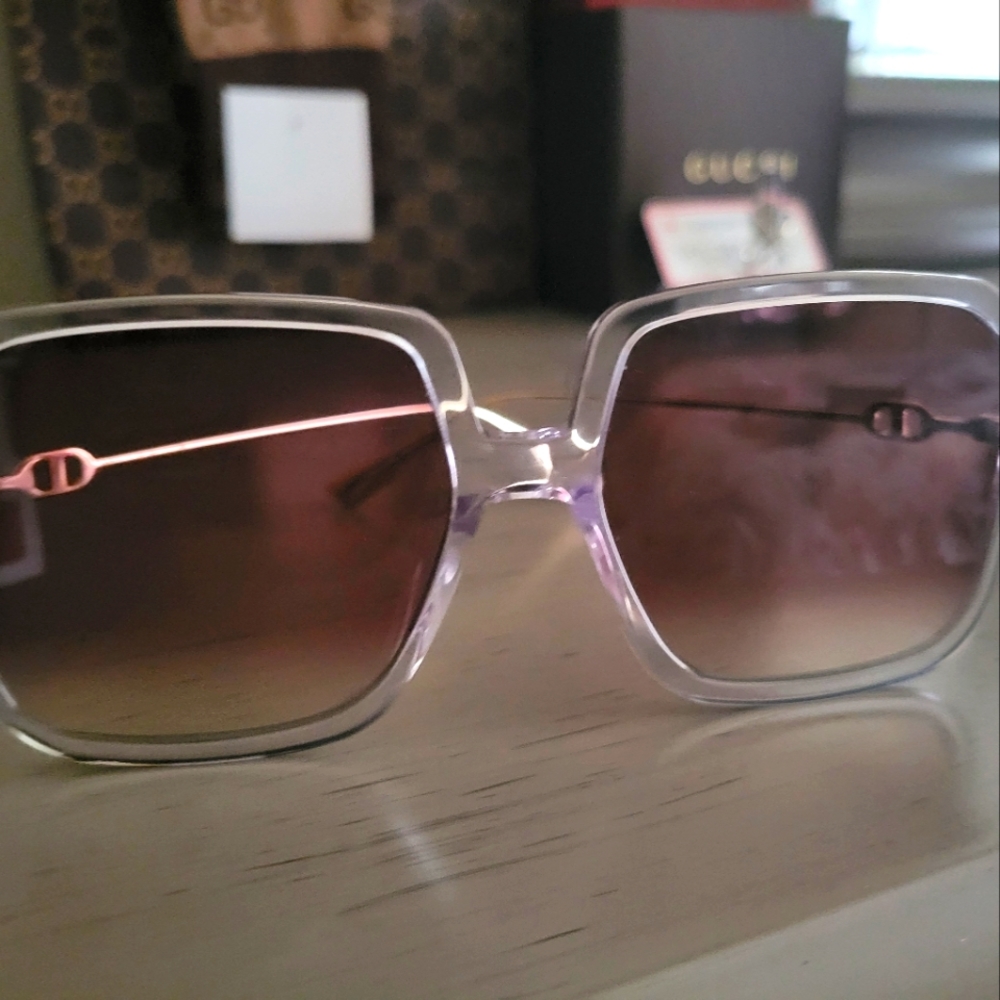 Dior link1 58mm Gradient Square Sunglasses